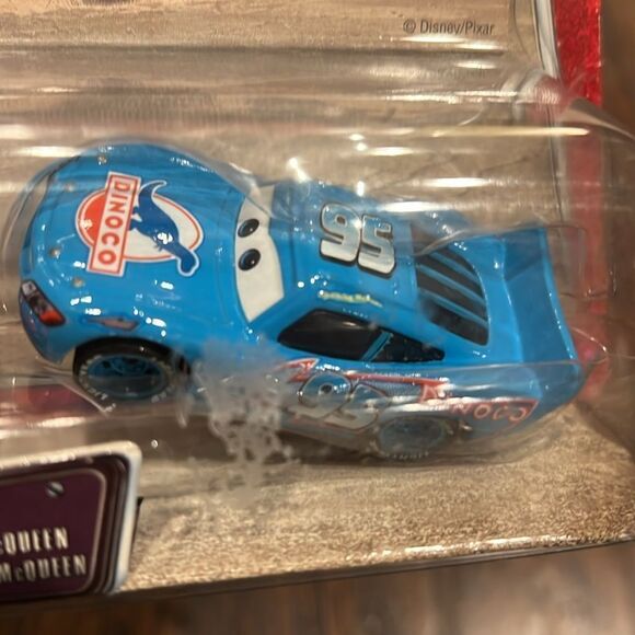 Disney Cars Movie Doubles Dinoco Lightning Blue & Cruisin' Toy Die Cast Set new - Picture 4 of 7